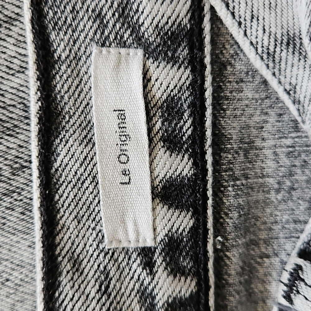 Frame Le Original Black Gray Acid Wash Cropped Jeans Size‎ 26 - Picture 13 of 16